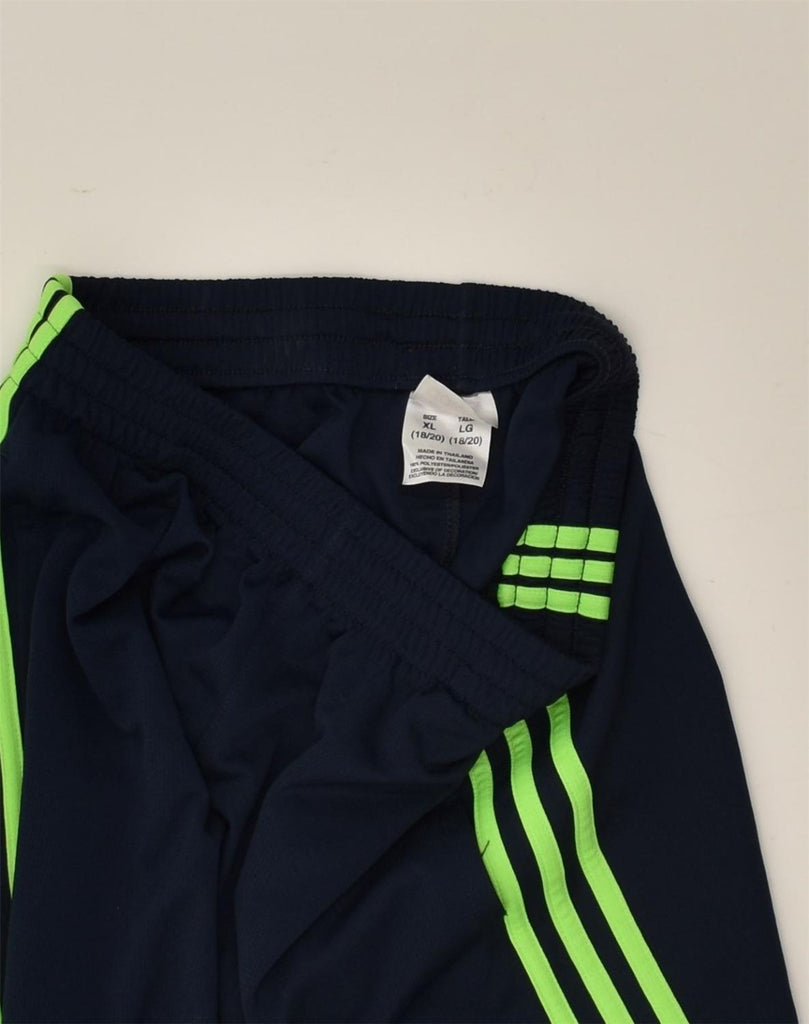 ADIDAS Girls Sport Shorts 15-16 Years Navy Blue Polyester | Vintage Adidas | Thrift | Second-Hand Adidas | Used Clothing | Messina Hembry 