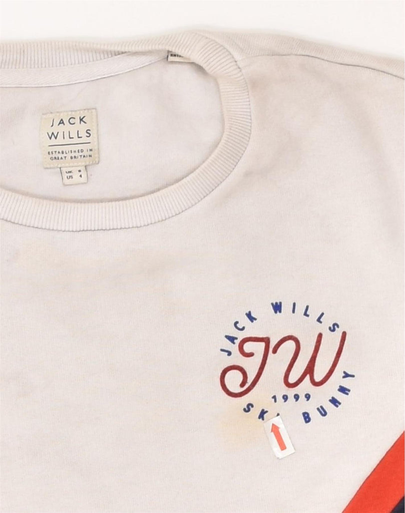 JACK WILLS Womens Loose Fit Sweatshirt Jumper UK 8 Small Navy Blue | Vintage Jack Wills | Thrift | Second-Hand Jack Wills | Used Clothing | Messina Hembry 