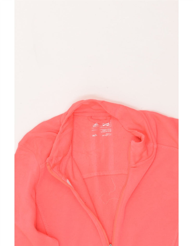 ADIDAS Womens Tracksuit Top Jacket UK 12 Medium Pink Polyester | Vintage Adidas | Thrift | Second-Hand Adidas | Used Clothing | Messina Hembry 