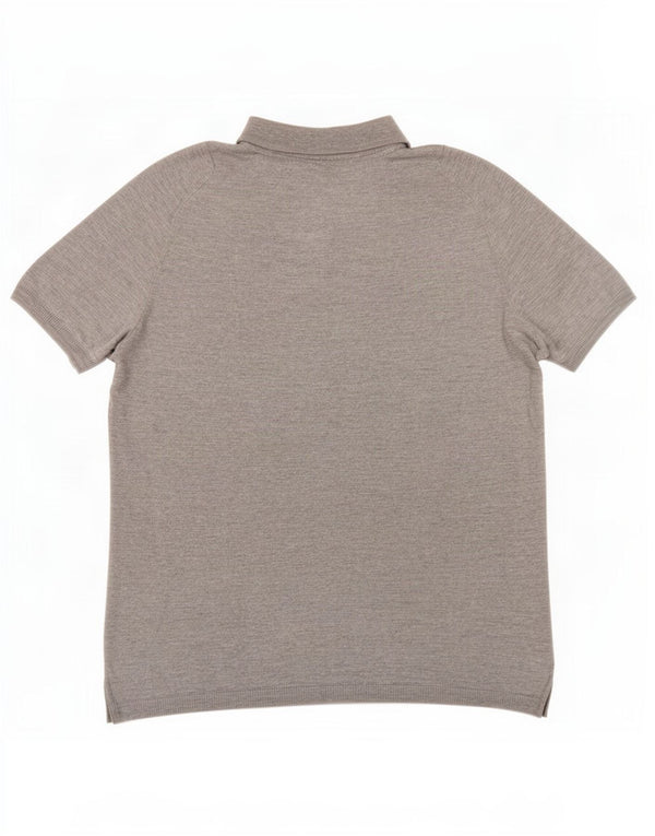 Zara Mens Polo Shirt Medium Grey