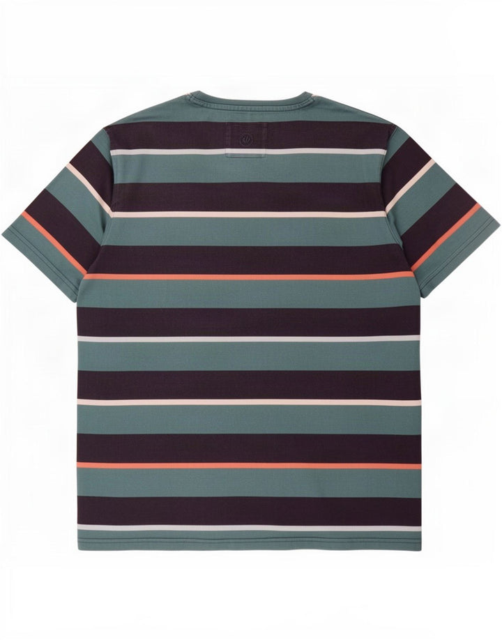Fat Face Mens T-Shirt Top 2XL Blue Striped Cotton