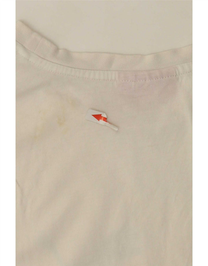 Puma Mens Graphic T-Shirt Top Medium White