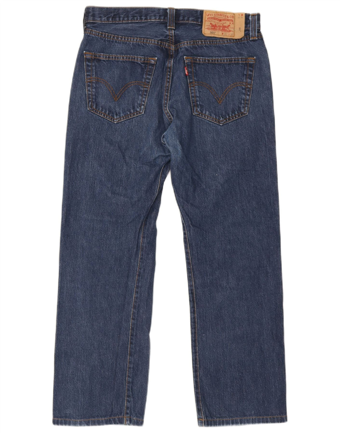 Levi's Mens 501 Straight Jeans W33 L30 Blue Cotton