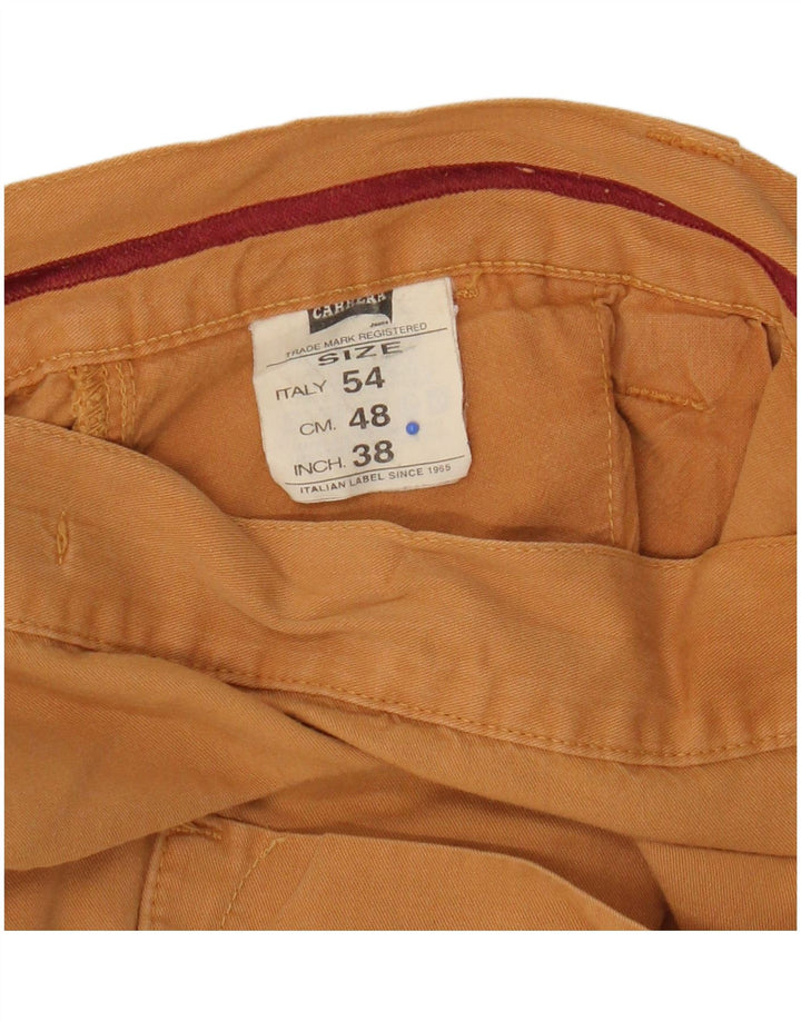 Carrera Mens Bermuda Shorts W38 XL Yellow Cotton