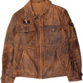 Conbipel Mens Leather Jacket IT 54 XL Brown