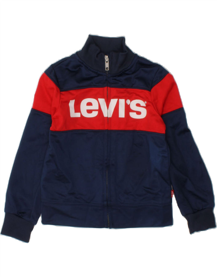 LEVI'S Baby Boys Tracksuit Top Jacket 18-24 Months Navy Blue Colourblock Vintage Levi's and Second-Hand Levi's from Messina Hembry 