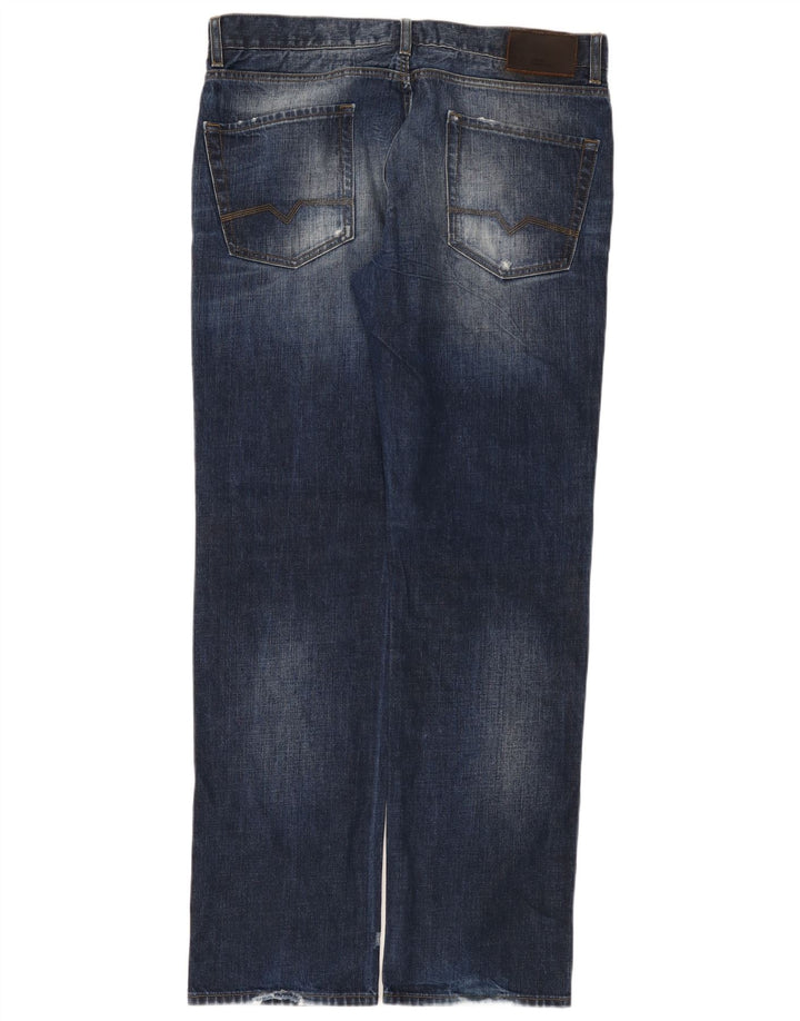 Boss Orange Mens Regular Fit Straight Jeans W38 L34 Blue Cotton
