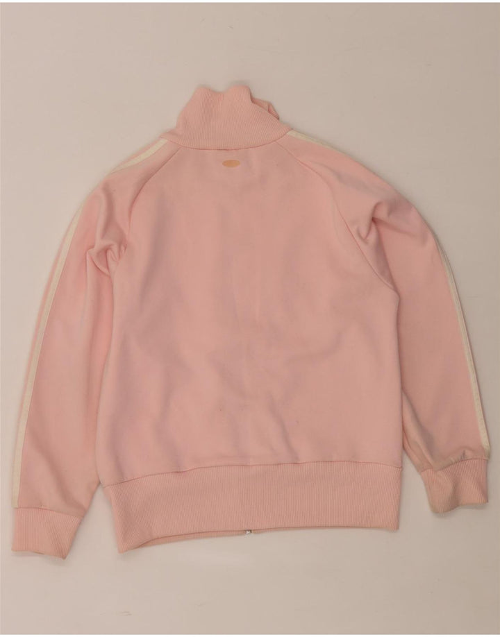 Adidas Womens Tracksuit Top Jacket UK 10 Small Pink Colourblock Polyester