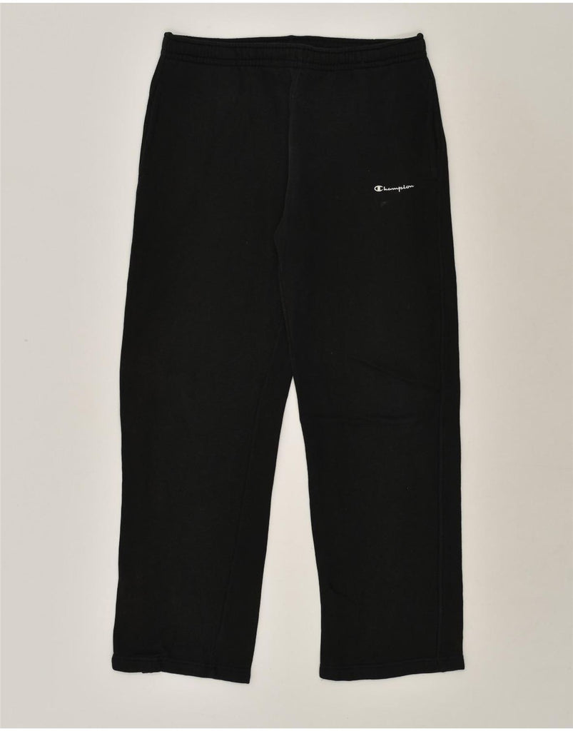 CHAMPION Mens Tracksuit Trousers Small  Black Cotton | Vintage Champion | Thrift | Second-Hand Champion | Used Clothing | Messina Hembry 