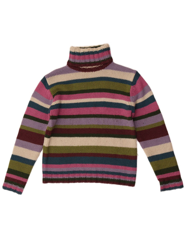 Zara Womens Trafaluc Roll Neck Jumper Sweater UK 14 Large Multicoloured