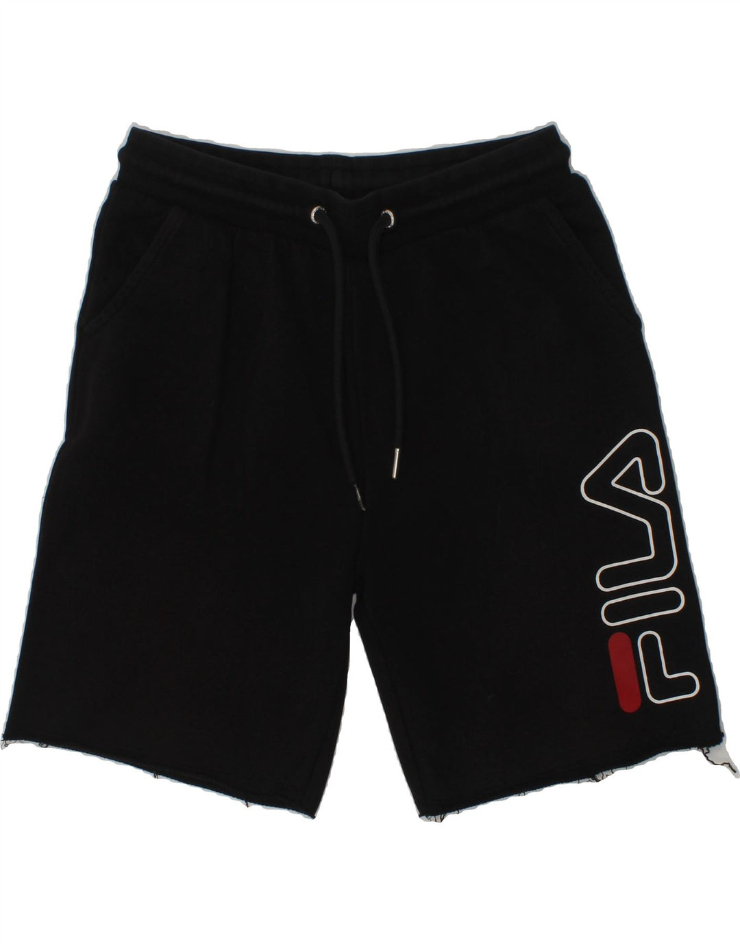 FILA Boys Graphic Sport Shorts 9-10 Years Black Cotton Vintage Fila and Second-Hand Fila from Messina Hembry 