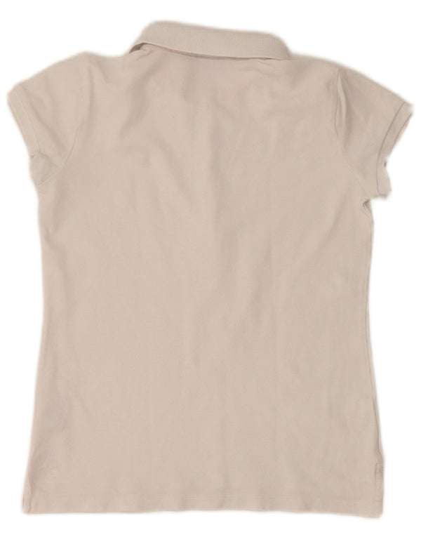 RALPH LAUREN Girls Polo Shirt 12-13 Years Large White Cotton