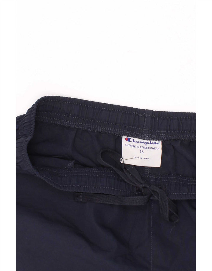 Champion Boys Sport Shorts 15-16 Years Navy Blue Polyester