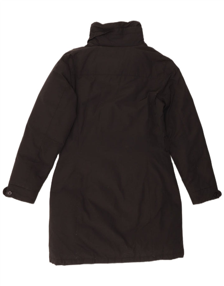 Woolrich Womens Padded Coat UK 14 Large Black Cotton