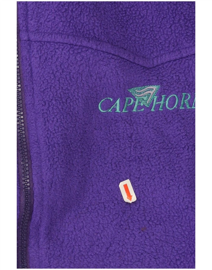 Cape Horn Mens Fleece Gilet UK 40 Large Purple Polyester