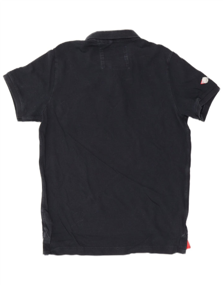 Superdry Mens Polo Shirt 2XL Navy Blue Cotton