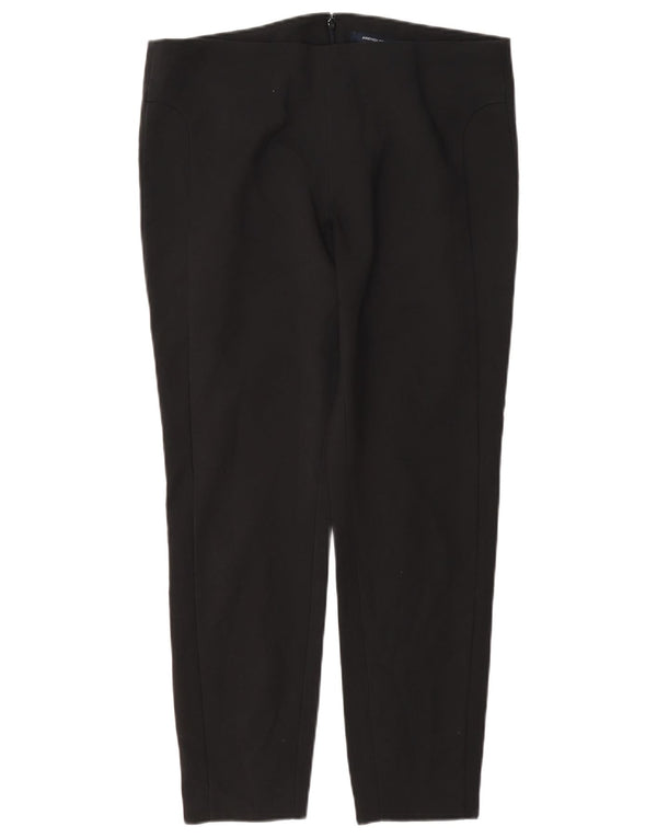 French Connection Womens Tapered Casual Trousers UK 12 Medium W34 L27 Black