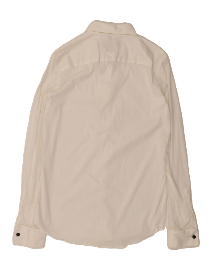 ZARA Mens Slim Fit Formal Shirt Medium White Cotton Vintage Zara and Second-Hand Zara from Messina Hembry 