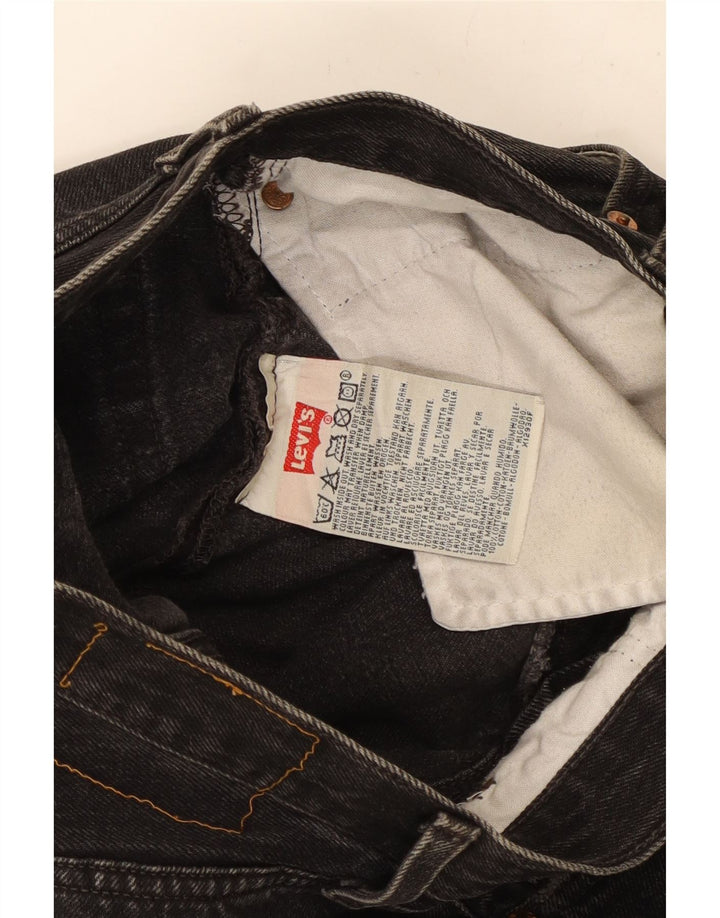 Levi's Womens Straight Jeans W28 L28 Black Cotton