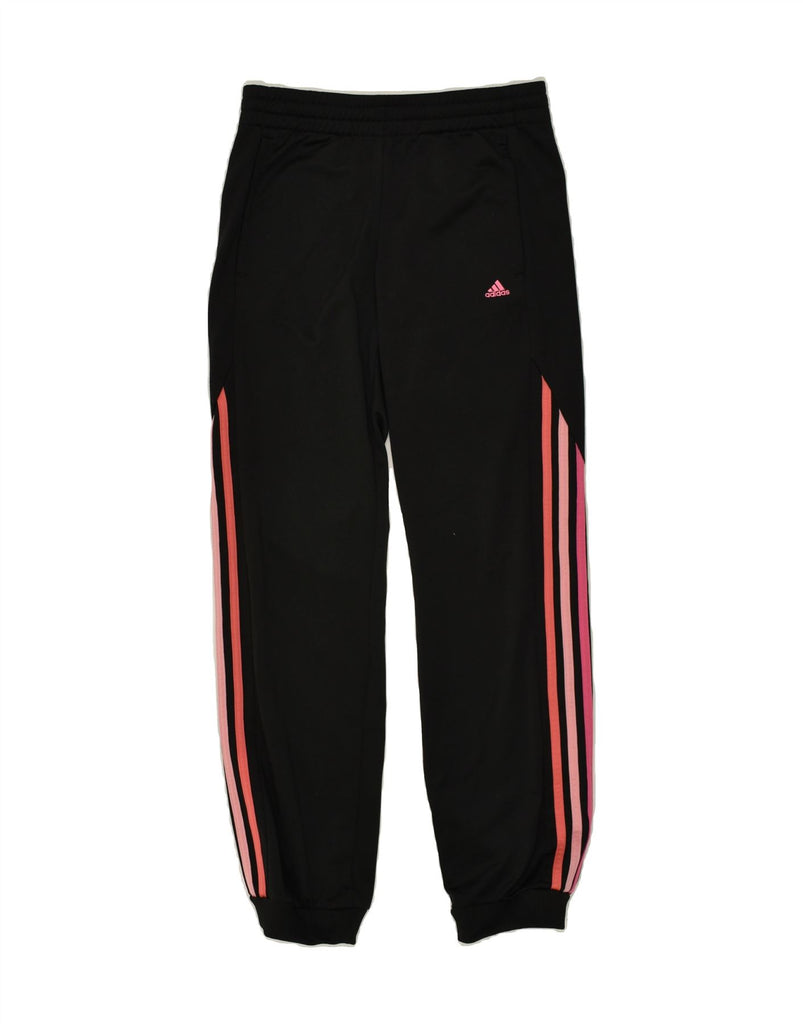 ADIDAS Boys Tracksuit Trousers Joggers 13-14 Years Large  Black Polyester | Vintage Adidas | Thrift | Second-Hand Adidas | Used Clothing | Messina Hembry 