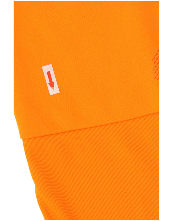 ADIDAS Mens Climalite Tracksuit Trousers XL  Orange Colourblock Polyester