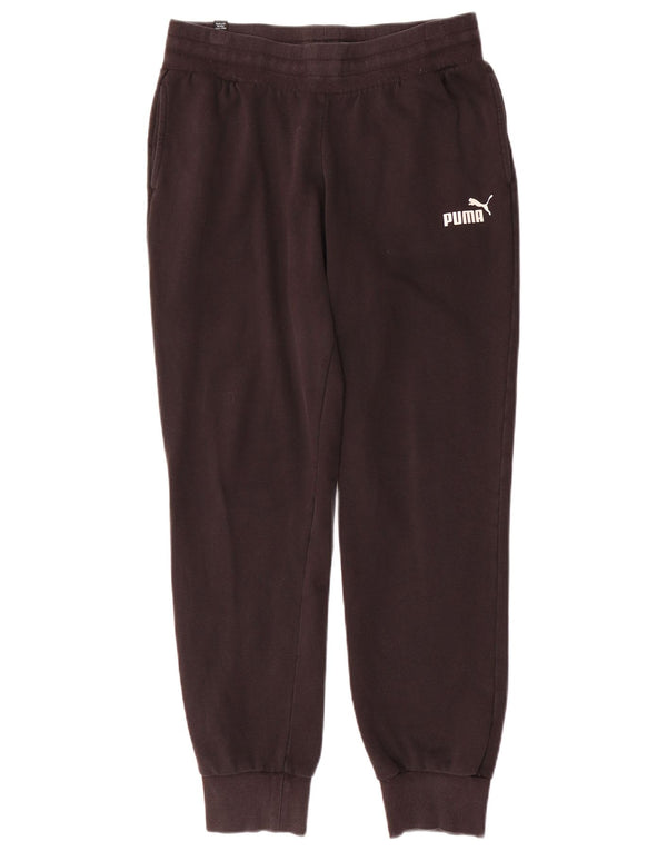 Puma Womens Tracksuit Trousers Joggers UK 12 Medium Black Cotton