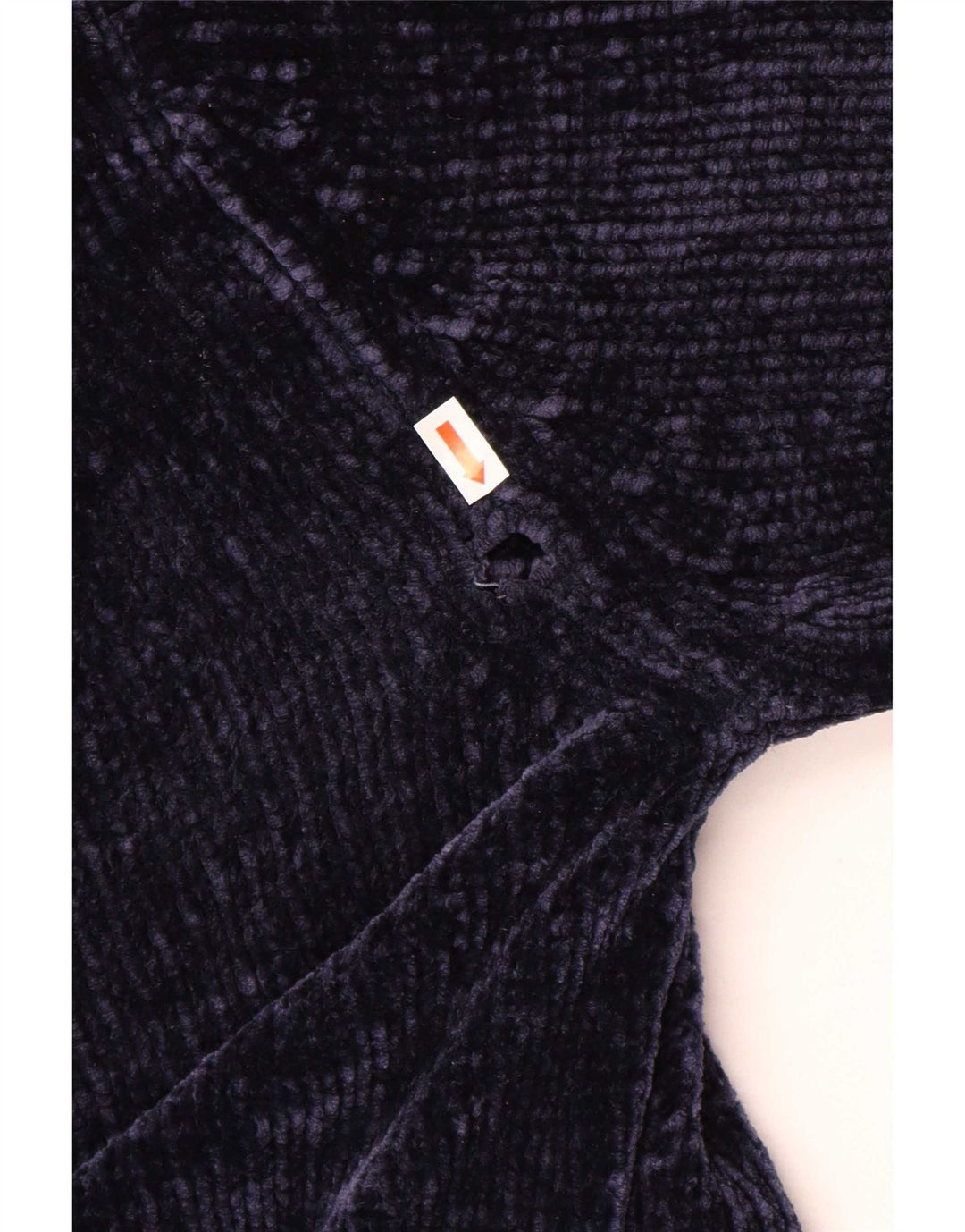 Zara Womens Oversized V-Neck Jumper Sweater UK 10 Small Navy Blue Polyester