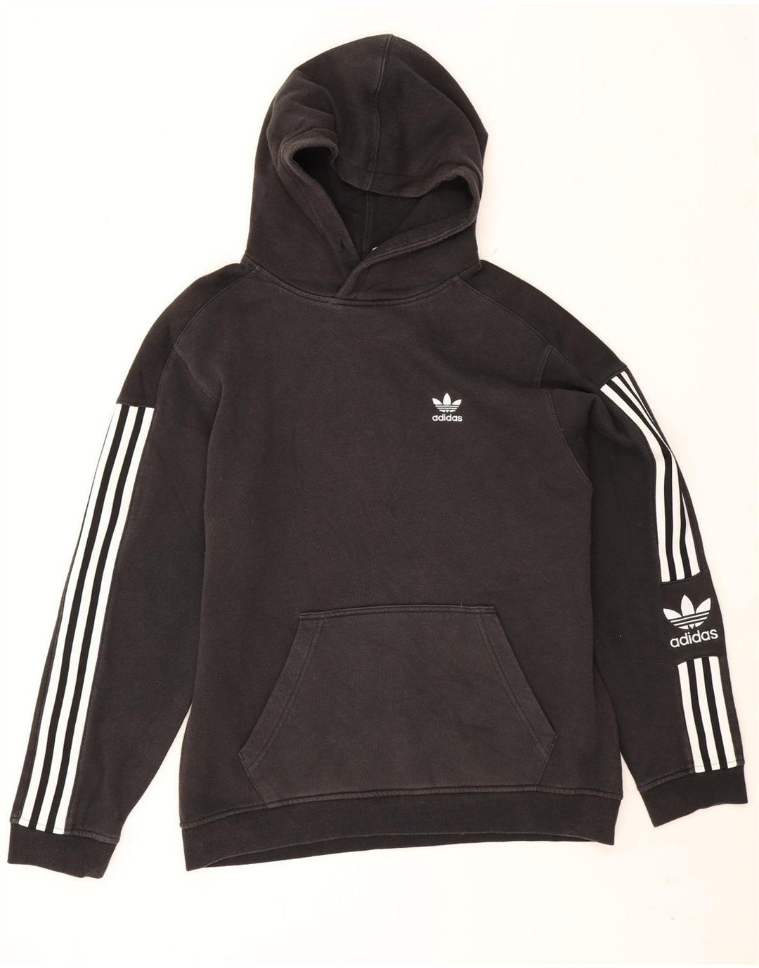 Adidas Mens Hoodie Jumper Small Black Cotton