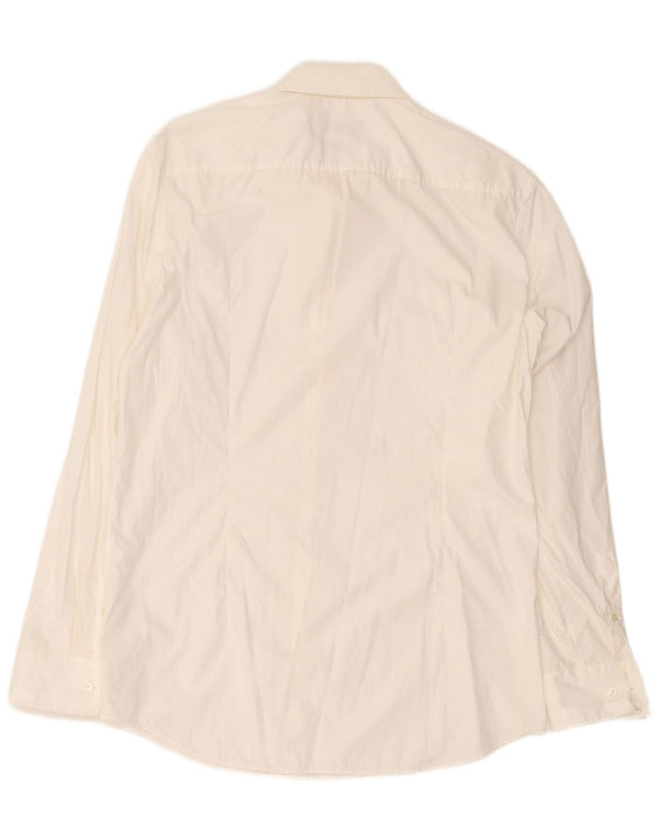 Hugo Boss Mens Slim Fit Shirt Size 42 16 1/2 Large White