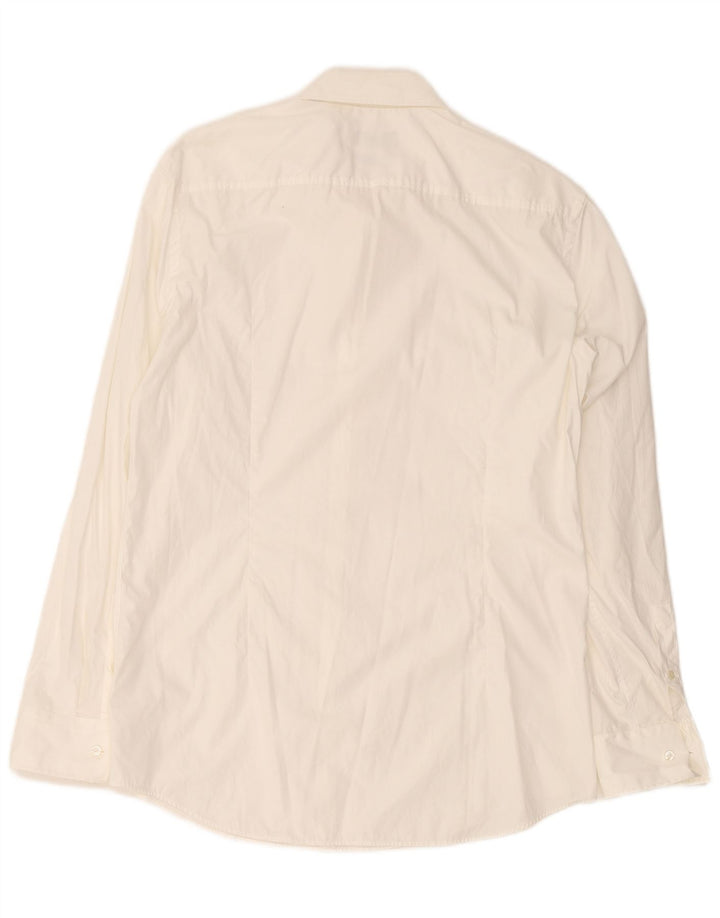 Hugo Boss Mens Slim Fit Shirt Size 42 16 1/2 Large White