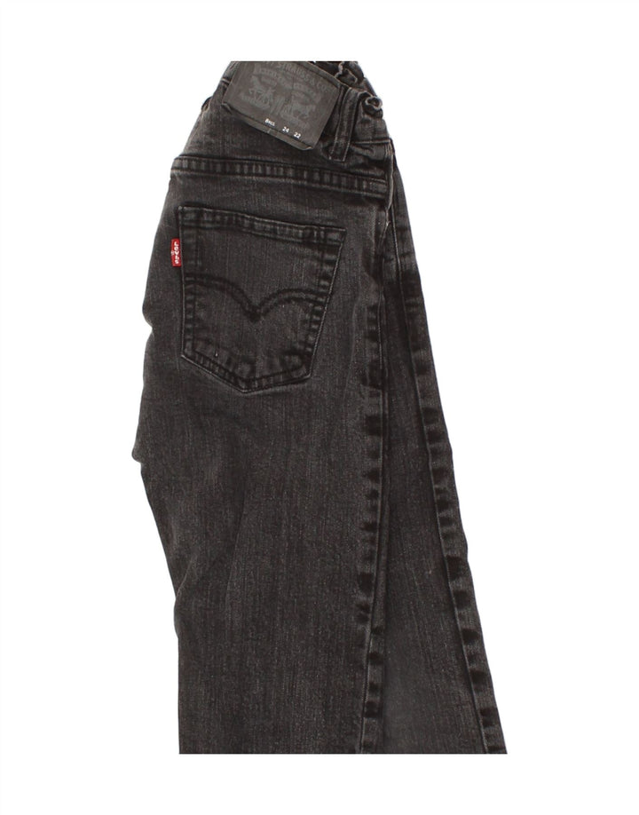 LEVI'S Boys Straight Jeans 7-8 Years W24 L22 Grey Cotton Vintage Levi's and Second-Hand Levi's from Messina Hembry 