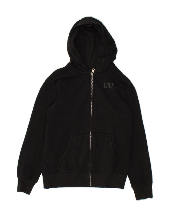 LEVI'S Boys Zip Hoodie Sweater 11-12 Years Black Cotton Vintage Levi's and Second-Hand Levi's from Messina Hembry 