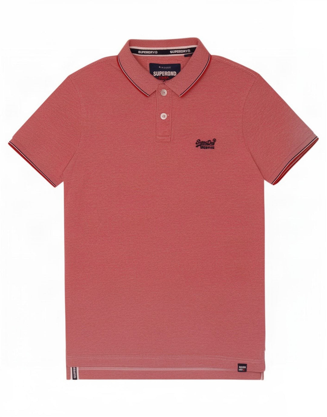 Superdry Mens Polo Shirt Medium Pink Cotton