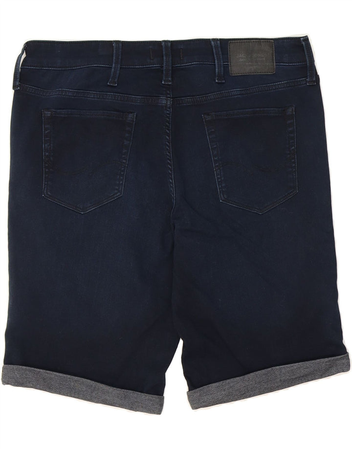 JACK & JONES Mens Denim Shorts W38 XL Navy Blue Cotton Vintage Jack & Jones and Second-Hand Jack & Jones from Messina Hembry 