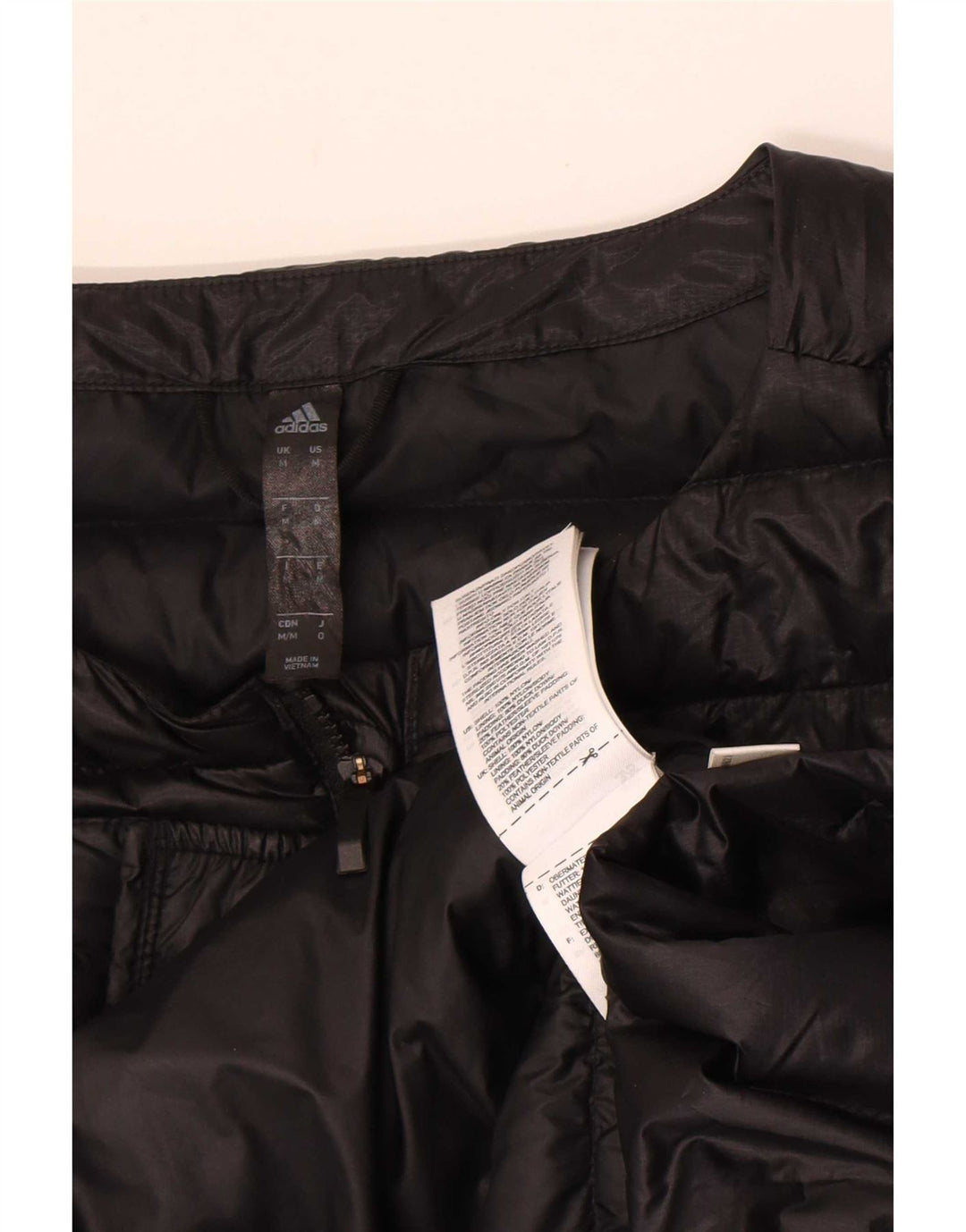 Adidas Mens Padded Jacket UK 38 Medium Black Nylon