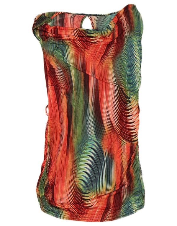 Vintage Womens Abstract Pattern Basic Dress UK 8 Small Multicoloured