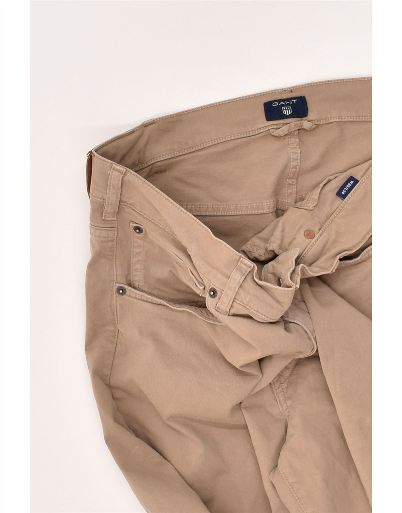 GANT Mens Straight Casual Trousers W35 L29 Brown | Vintage Gant | Thrift | Second-Hand Gant | Used Clothing | Messina Hembry 