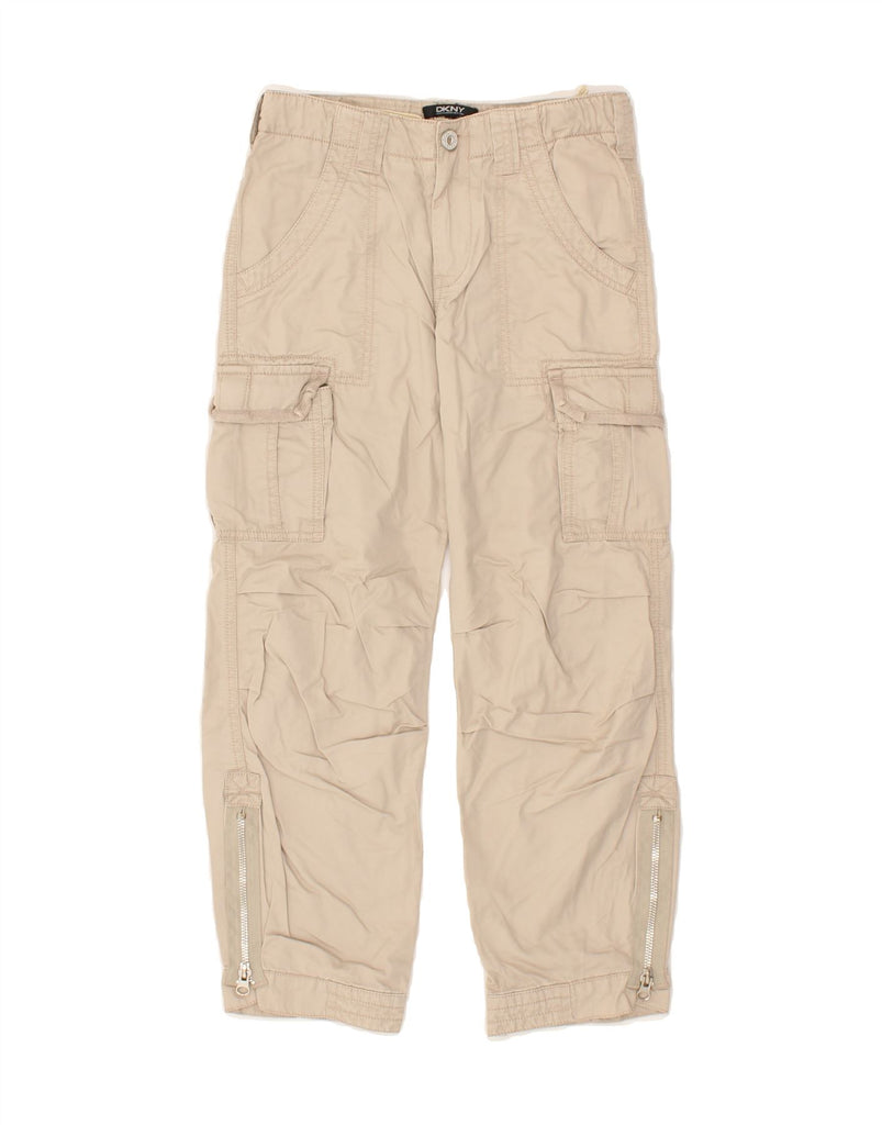 DKNY Boys Straight Cargo Trousers 7-8 Years W24 L22  Beige Cotton | Vintage Dkny | Thrift | Second-Hand Dkny | Used Clothing | Messina Hembry 