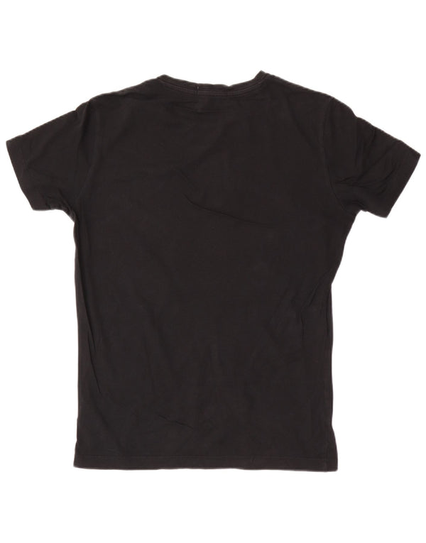 Calvin Klein Jeans Mens Slim Fit Graphic T-Shirt Top Medium Black Cotton
