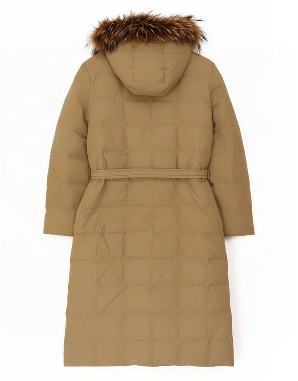 Bond Street Womens Hooded Padded Coat IT 48 XL Beige