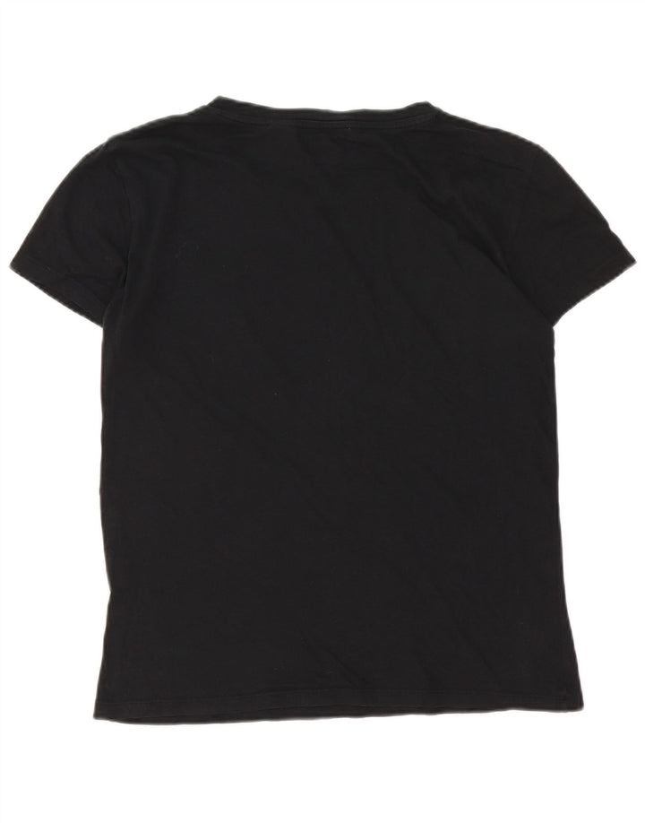 Levi's Womens Graphic T-Shirt Top UK 12 Medium Black