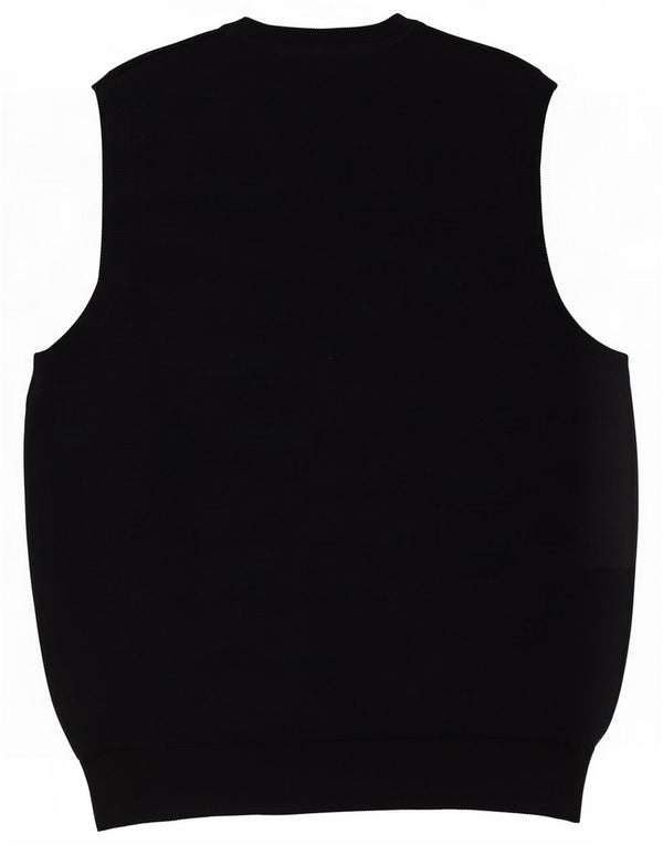 Marks & Spencer Mens Vest Tank Top Large Navy Blue Cotton