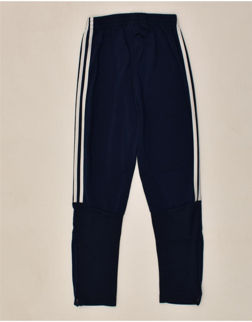 ADIDAS Boys Tracksuit Trousers 11-12 Years Navy Blue Polyester | Vintage Adidas | Thrift | Second-Hand Adidas | Used Clothing | Messina Hembry 