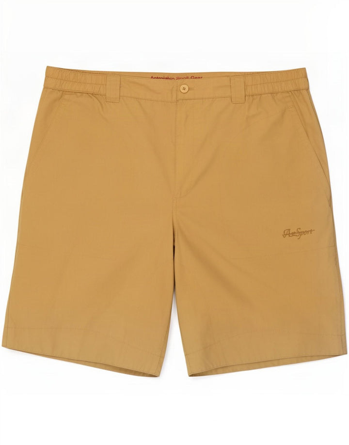 Astrolabio Mens Chino Shorts Large W34 Beige Polyester
