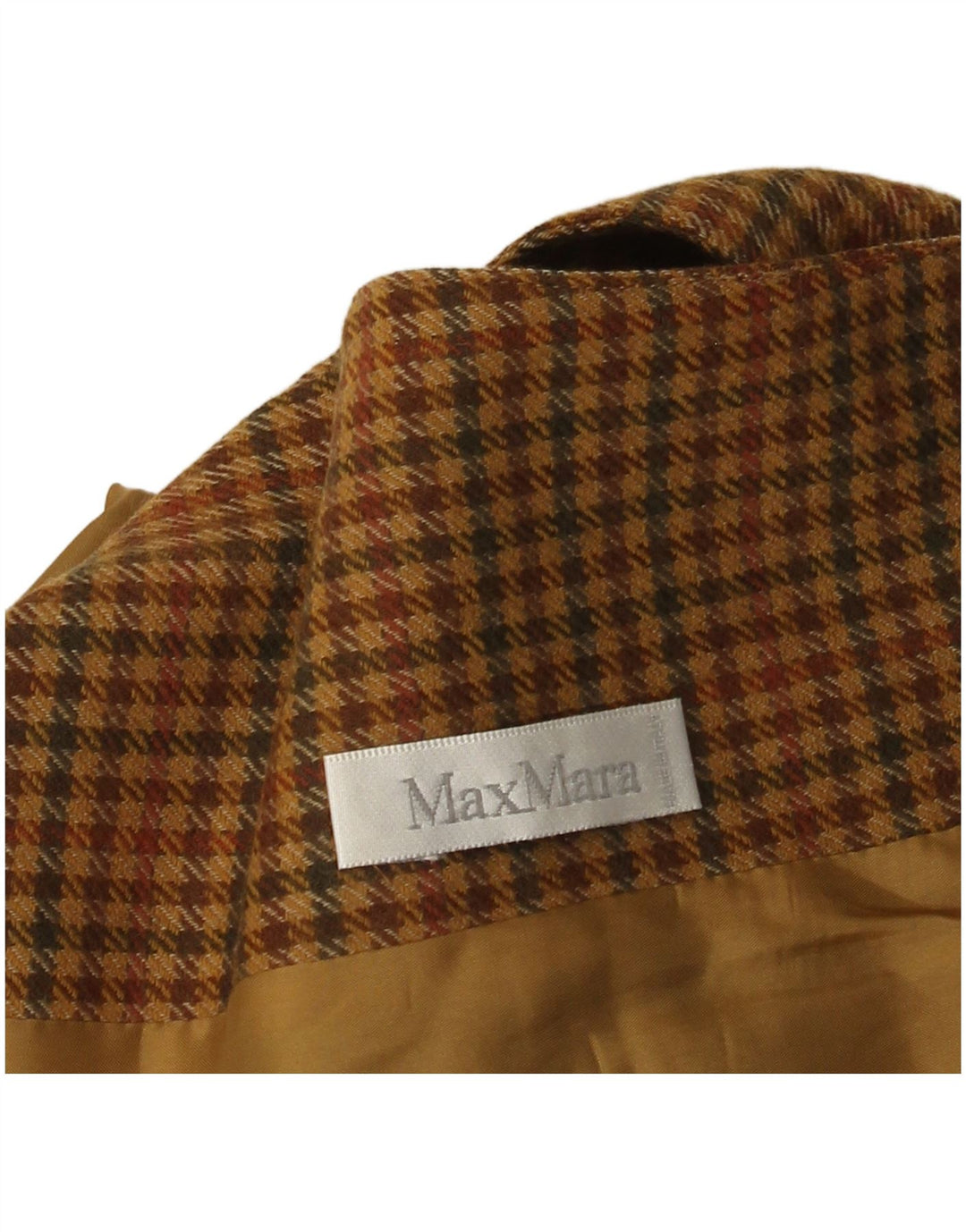 Max Mara Womens 1 Button Blazer Jacket UK 14 Medium Brown Houndstooth