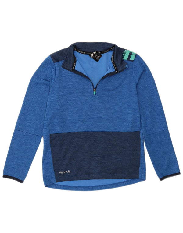 Russell Athletic Boys Top Long Sleeve 10-11 Years Large Blue Sports