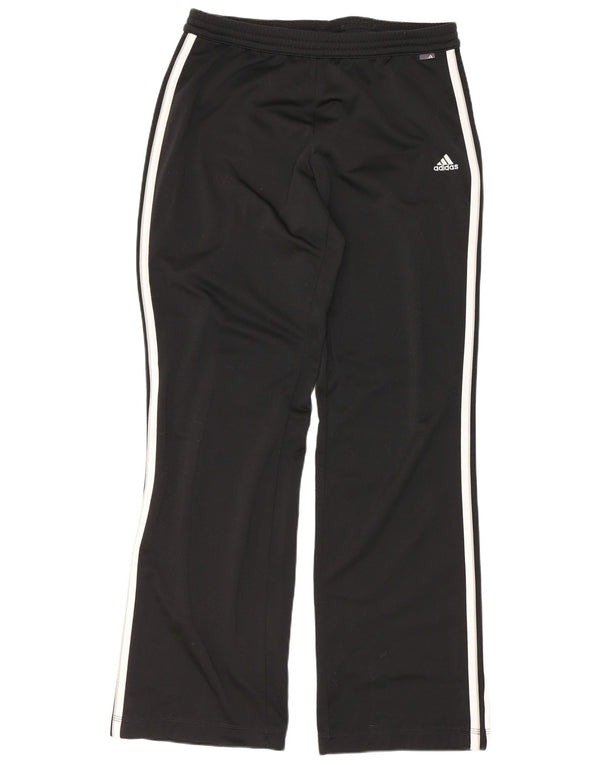 Adidas Womens Regular Tracksuit Trousers UK 14 Medium Black Sports