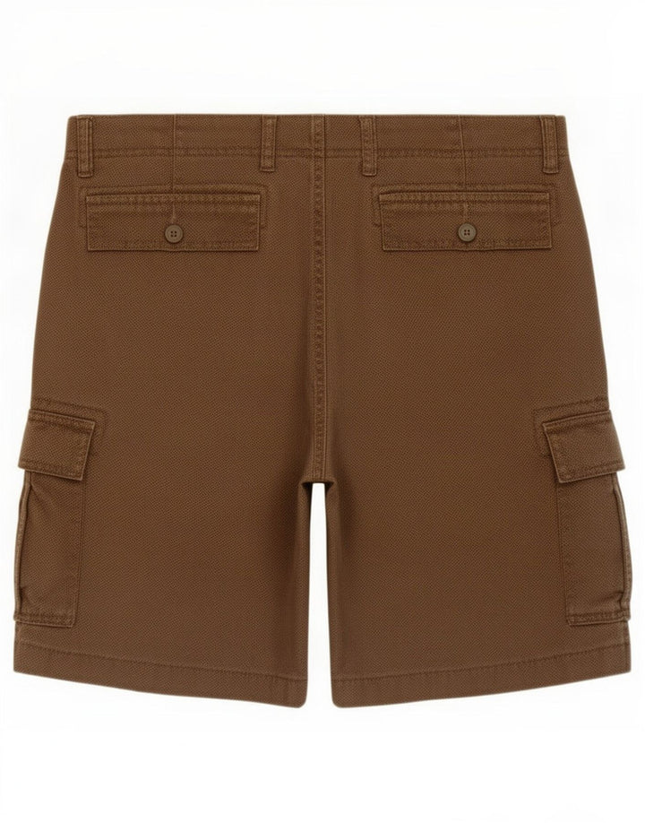Dack's Mens Cargo Shorts IT 46 Small W32 Brown Spotted Cotton