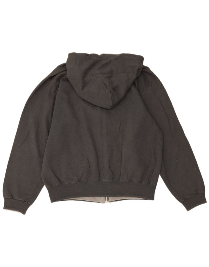 Champion Mens Zip Hoodie Sweater Large Grey Cotton