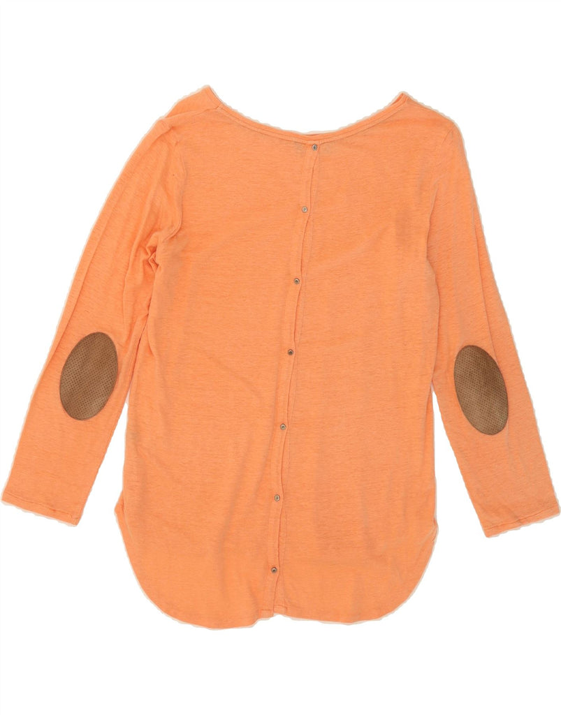 MASSIMO DUTTI Womens Cardigan Sweater UK 14 Medium Orange Vintage Massimo Dutti and Second-Hand Massimo Dutti from Messina Hembry 